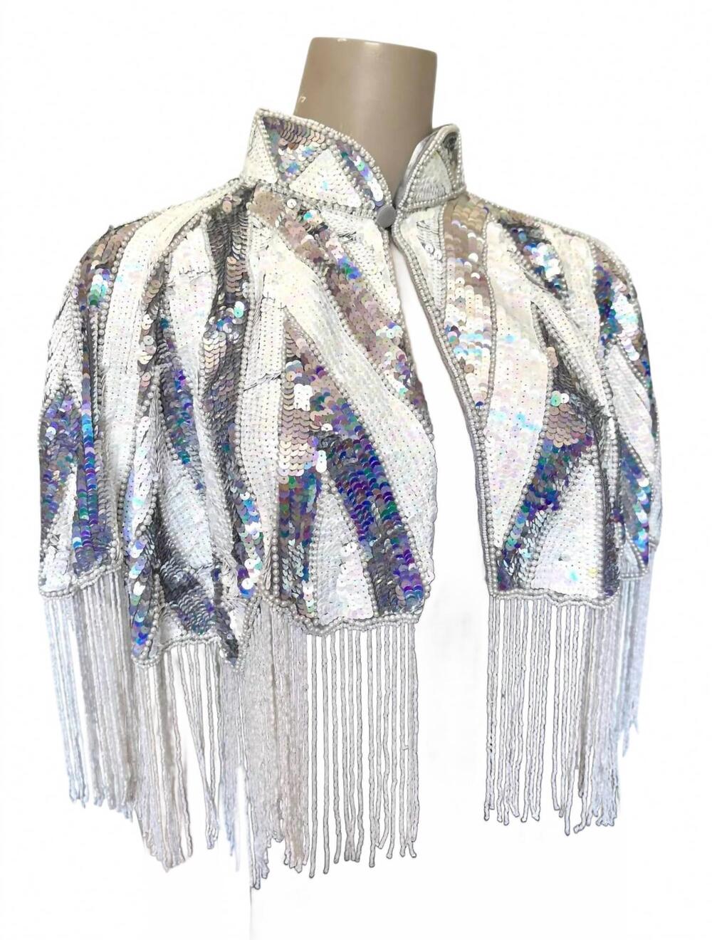 NEW WESTERN FASHION ACCESSORIES women's shimmer capelet in silver